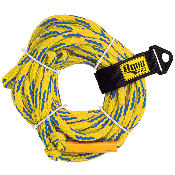 Aqua Leisure 4-Person Floating Tow Rope - 4,100lb Tensile - Yellow [APA20452] - Houseboatparts.com