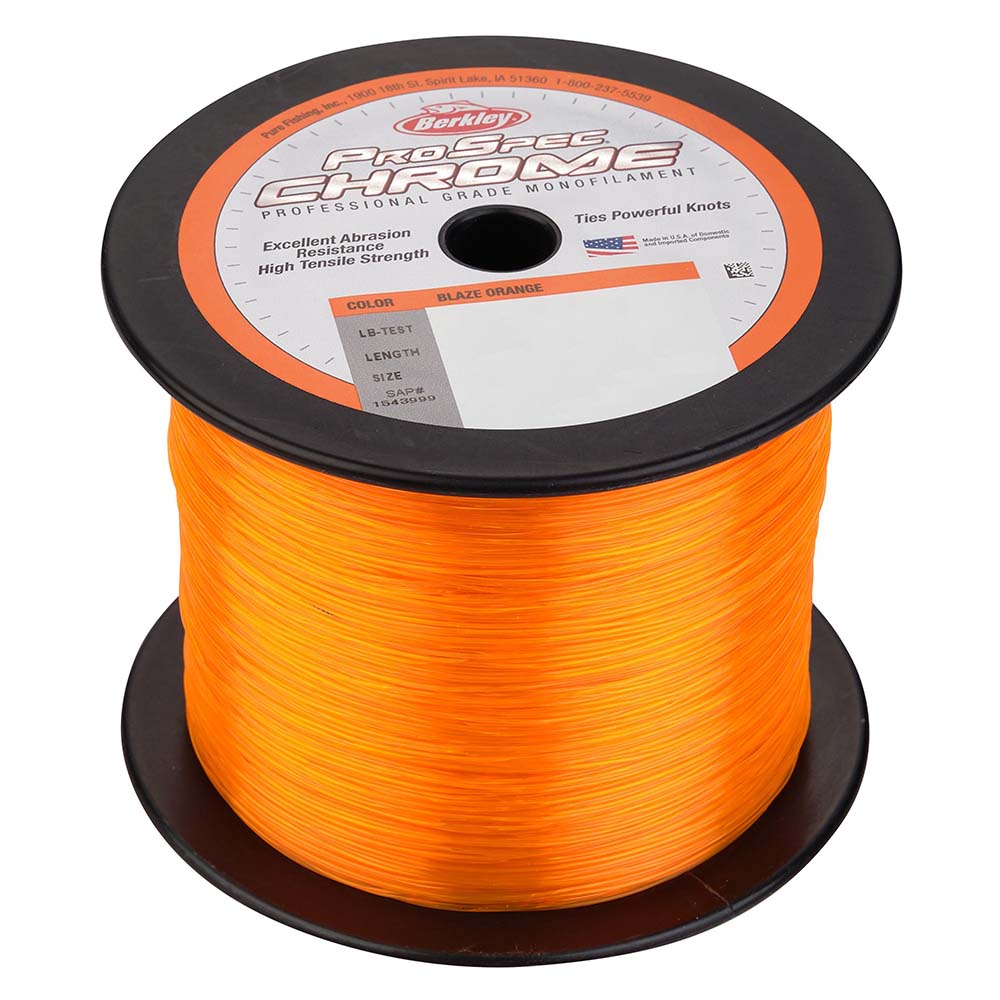 Berkley ProSpec Chrome Blaze Orange Monofilament - 130 lb - 2000 yds - PSC5B130-80 [1544016] - Houseboatparts.com