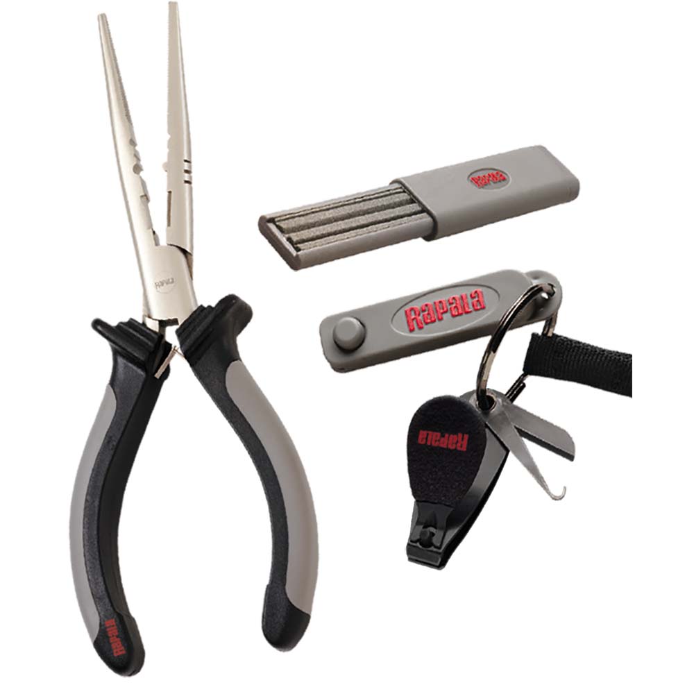 Rapala Combo Pack - Pliers, Clipper, Punch  Sharpener [RTC-6PCHS] - Houseboatparts.com