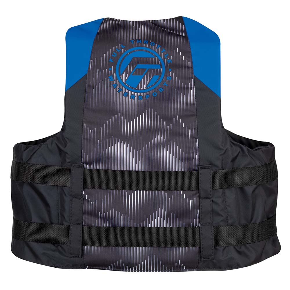 Full Throttle Adult Nylon Life Jacket - S/M - Blue/Black [112200-500-030-22] - Houseboatparts.com