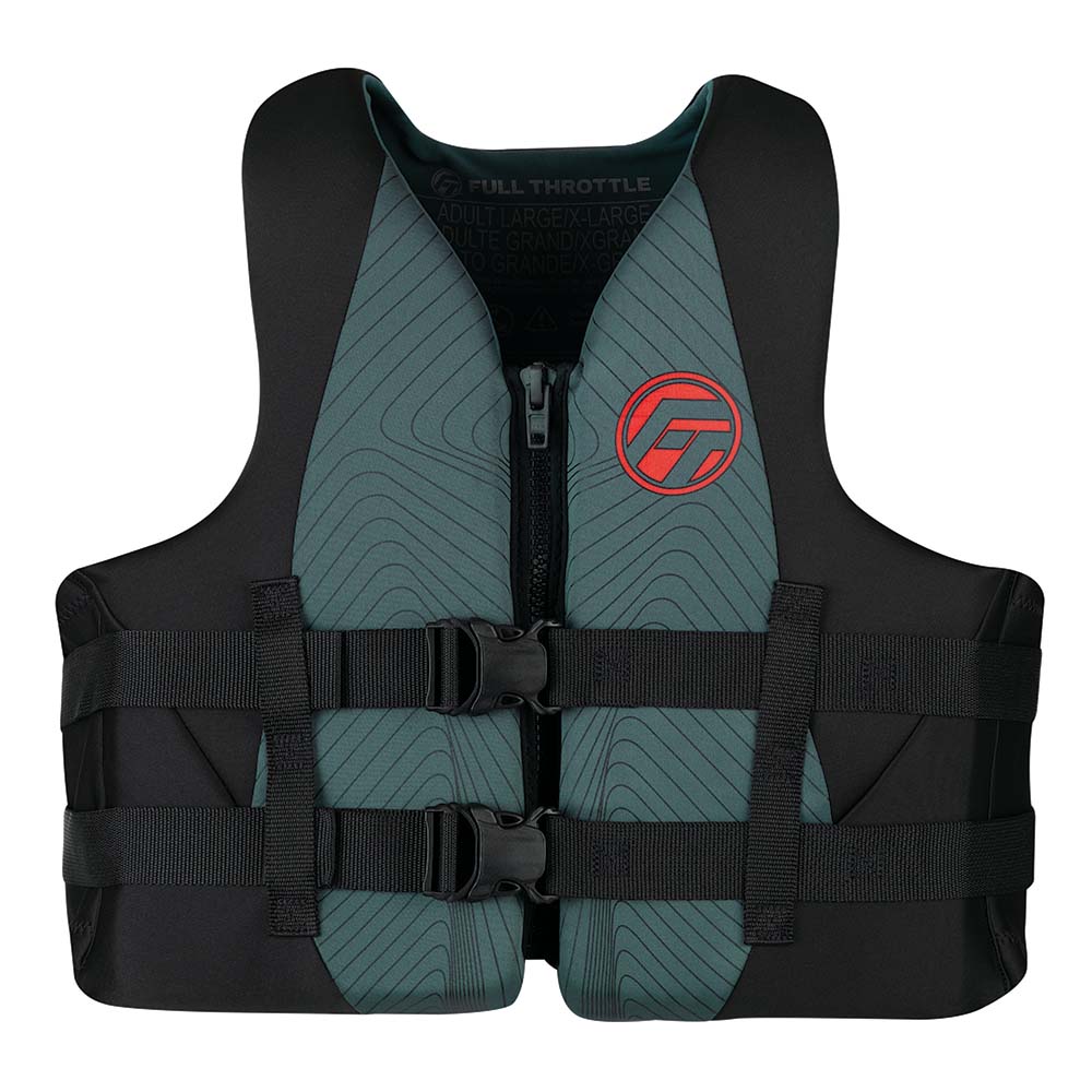 Full Throttle Adult Rapid-Dry Life Jacket - S/M - Grey/Black [142100-701-030-22] - Houseboatparts.com