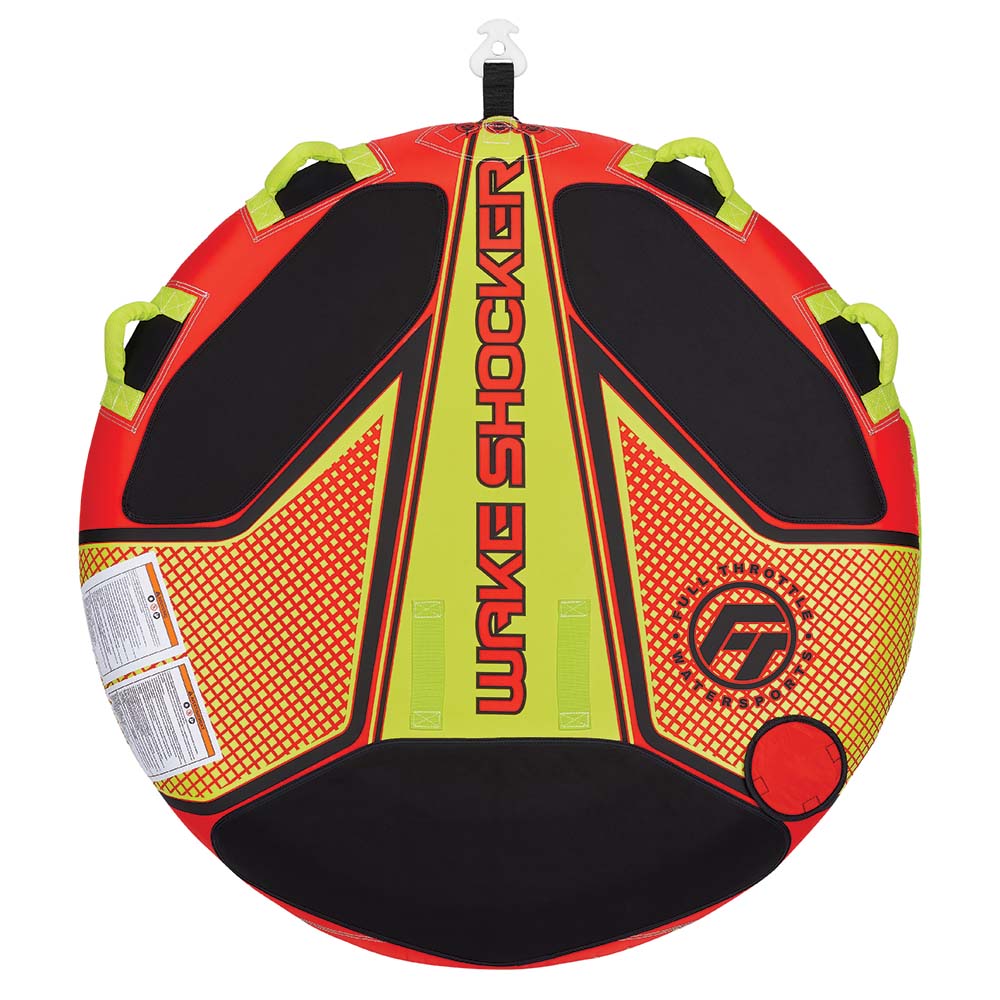 Full Throttle Wake Shocker Towable Tube - 2 Rider - Red [302400-100-002-21] - Houseboatparts.com