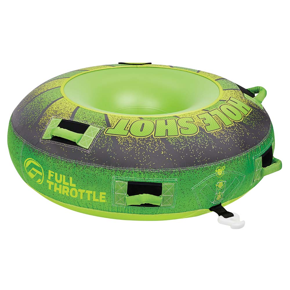 Full Throttle Hole Shot Towable Tube - 1 Rider - Green [302000-400-001-21] - Houseboatparts.com