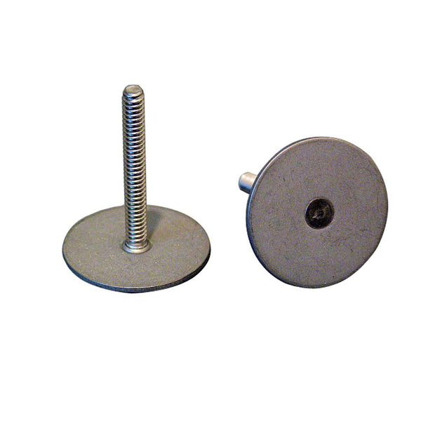 Weld Mount Stainless Steel Stud 1.25" Base 10 x 24 Threads 1.00" Tall - 15 Quantity [102416] - Houseboatparts.com