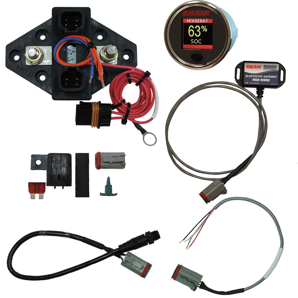 Balmar SG230 Battery Monitor Kit N2K BT Gateway Color Display 12-48VDC [SG230] - Houseboatparts.com