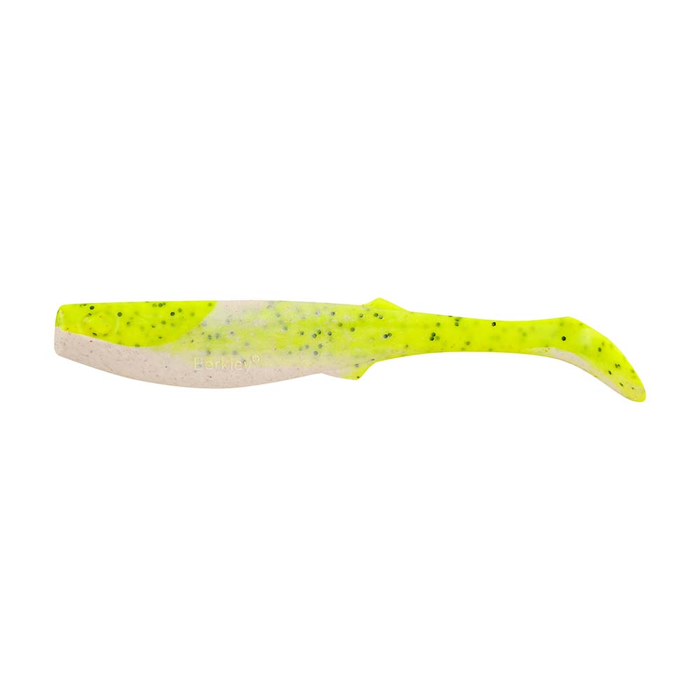 Berkley Gulp! Paddleshad - 4" - Chartreuse Pepper Neon [1545528] - Houseboatparts.com