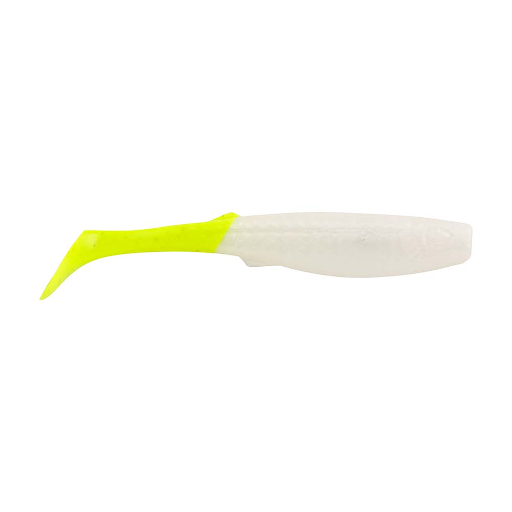 Berkley Gulp! Paddleshad - 4" - Pearl White/Chartreuse [1545531] - Houseboatparts.com