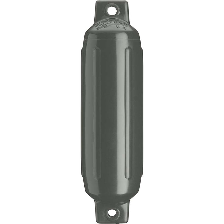 Polyform G-5 Twin Eye Fender 8.8" x 26.8" - Graphite [G-5-GRAPHITE] - Houseboatparts.com