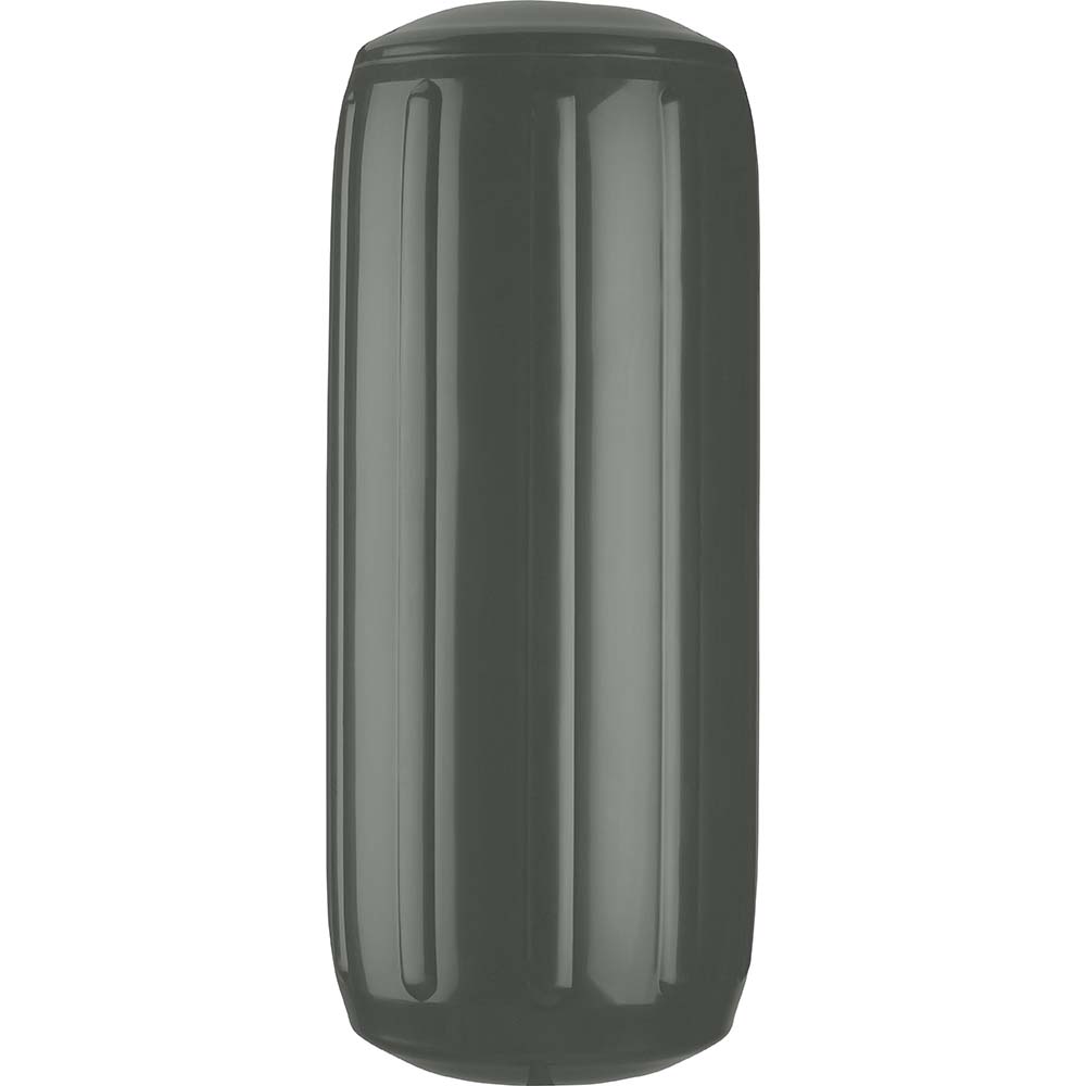 Polyform HTM-1 Hole Through Middle Fender 6.3" x 15.5" - Graphite [HTM-1-GRAPHITE] - Houseboatparts.com