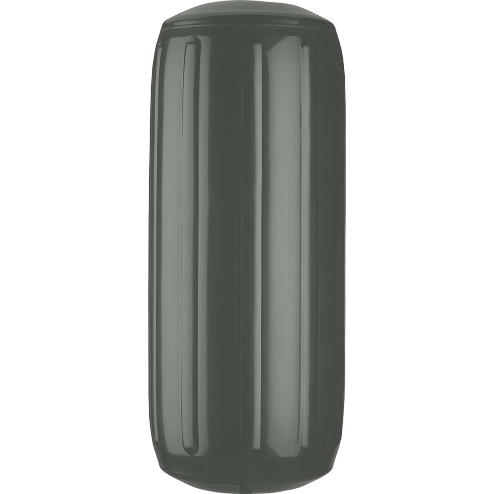 Polyform HTM-4 Hole Through Middle Fender 13.5" x 34.8" - Graphite [HTM-4-GRAPHITE] - Houseboatparts.com