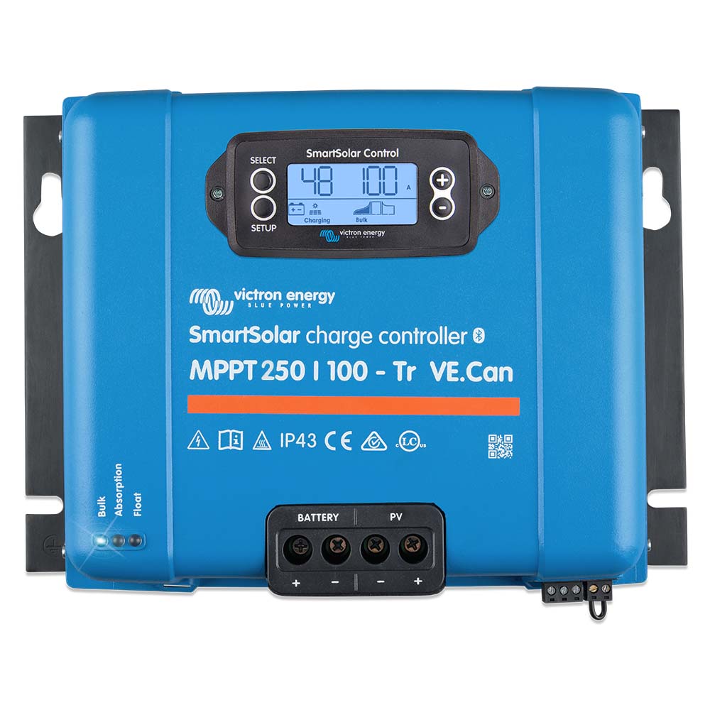 Victron SmartSolar MPPT Solar Charge Controller - 250V - 100Am- VE.CAN Port - UL Approved [SCC125110412] - Houseboatparts.com