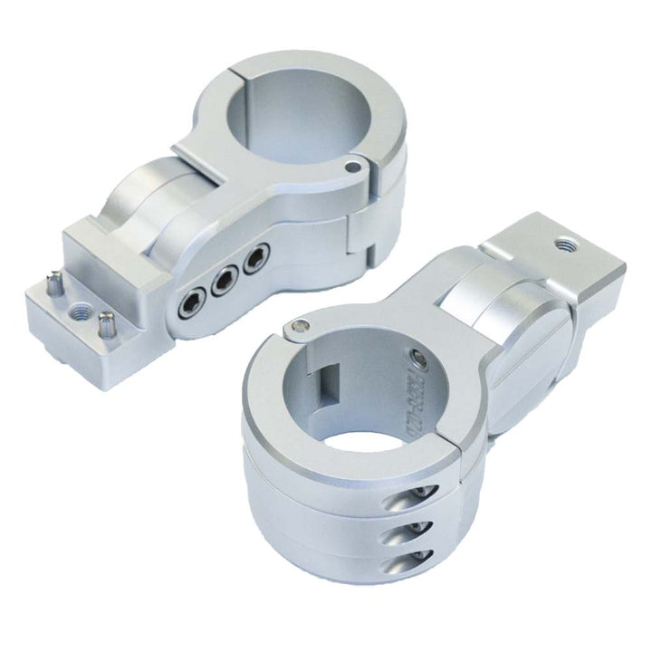 PTM Edge Board Rack Mounts - 2.38" Pipe Clamp - Silver [P13198-2380TEBCL] - Houseboatparts.com