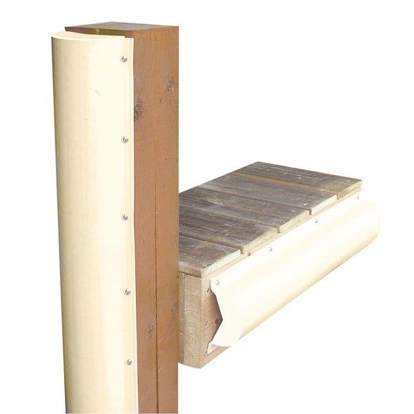 Dock Edge Piling Bumper - One End Capped - 6 - Beige [1020SF] - Houseboatparts.com