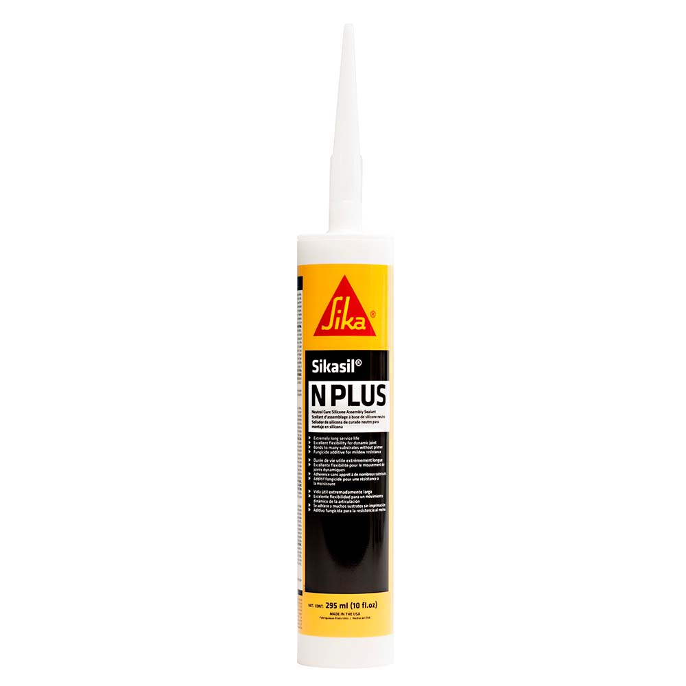 Sika Sikasil-N Plus Clear 10oz w/Nozzle [432053] - Houseboatparts.com