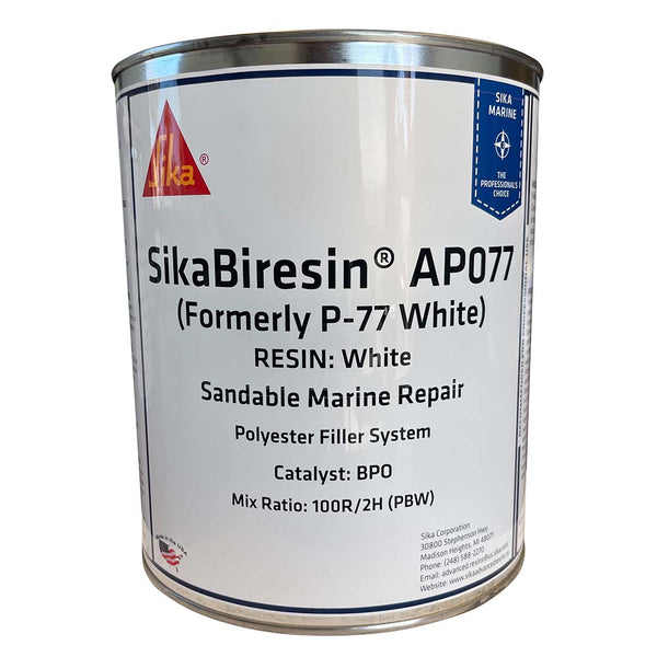 Sika SikaBiresin AP077 White Gallon BPO Hardener Required [606547] - Houseboatparts.com