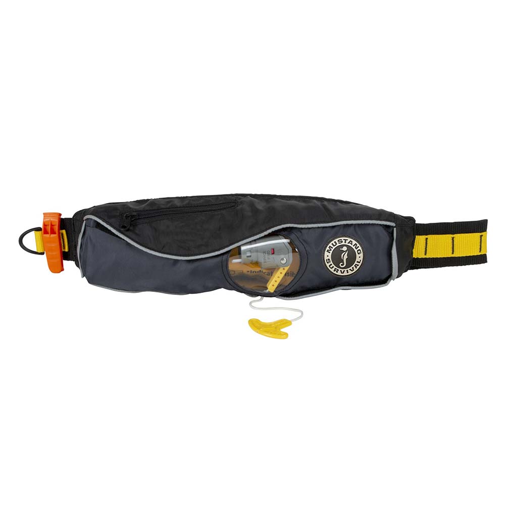 Mustang Fluid 2.0 Manual Inflatable Belt Pack - Black/Grey [MD4016-806-0-253] - Houseboatparts.com