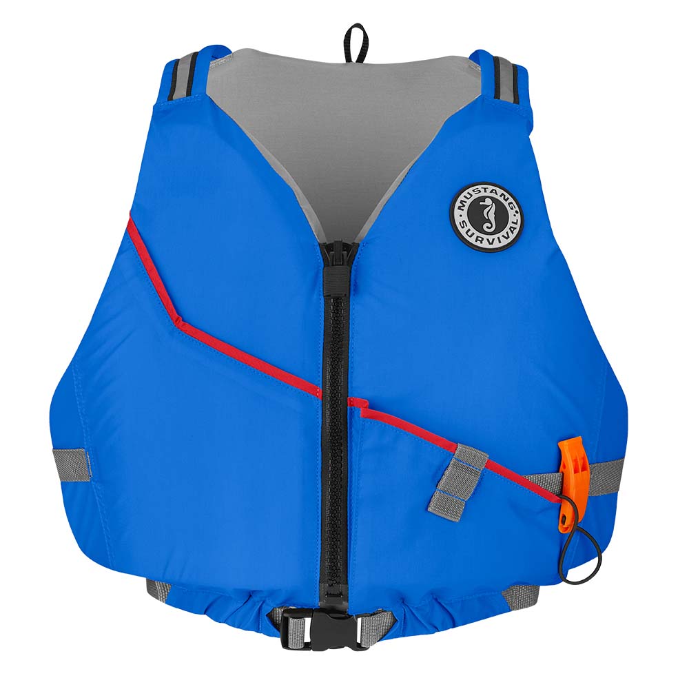 Mustang Journey Foam Vest - Blue - Medium/Large [MV7112-131-M/L-216] - Houseboatparts.com