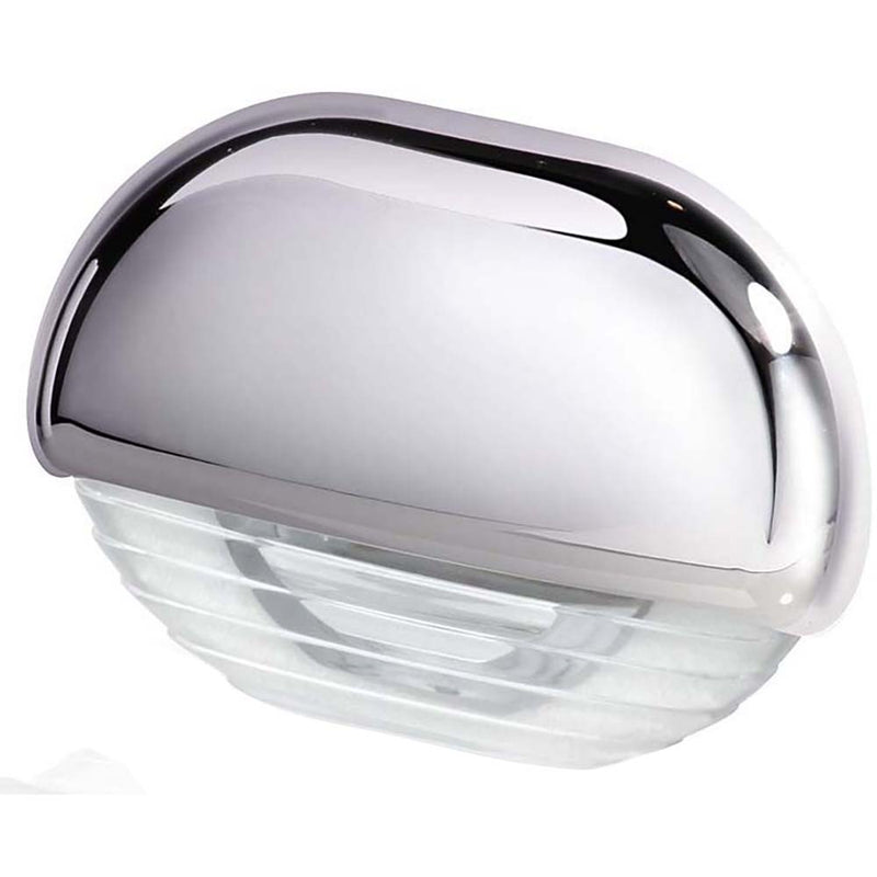 Hella Marine White LED Easy Fit Step Lamp w/Chrome Cap [958126001] - Houseboatparts.com