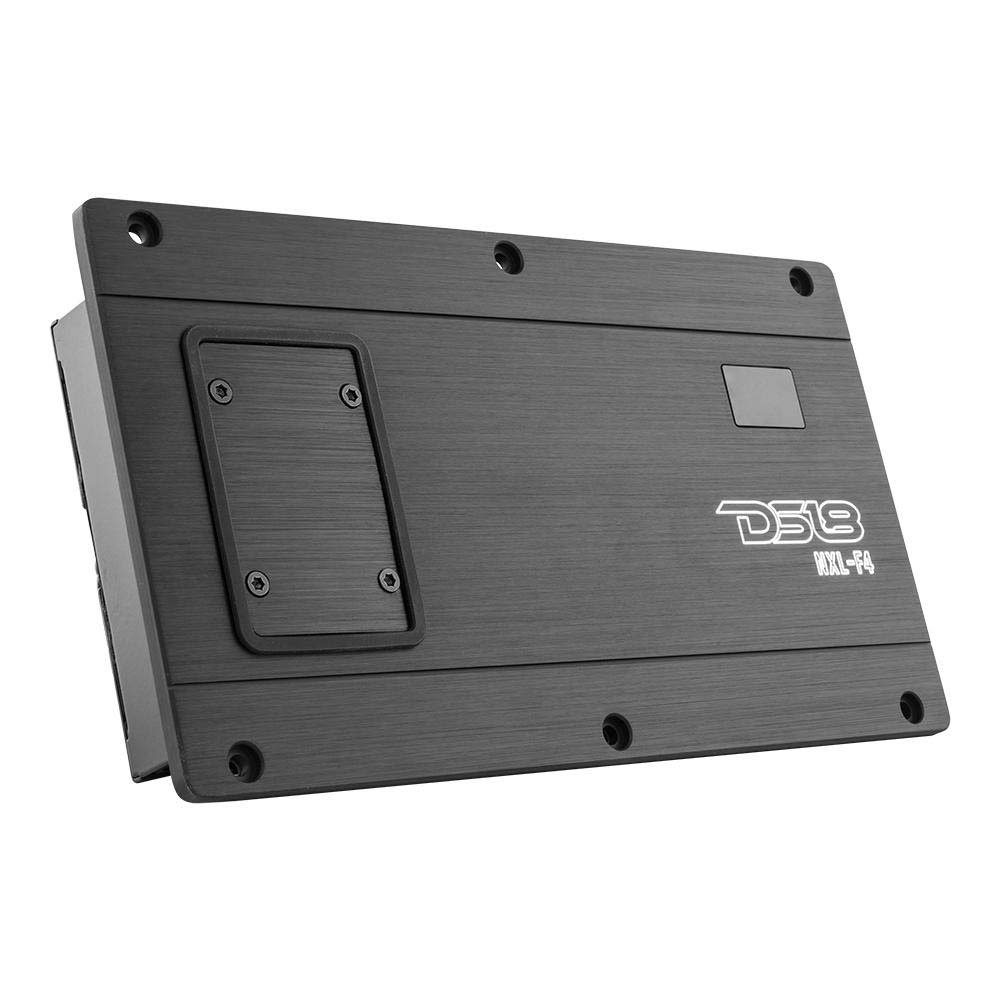 DS18 HYDRO Flush Mount Full Range Digital Marine 4-Channel AMP w/Voltmeter - 1200W [NXL-F4] - Houseboatparts.com