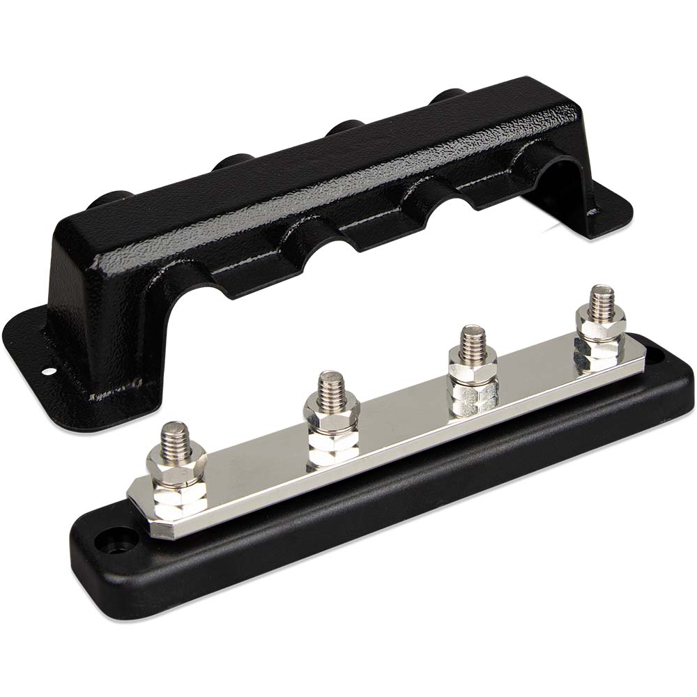 Victron Busbar 250A 4P  Cover 4X 5/16" Terminals [VBB125040010] - Houseboatparts.com