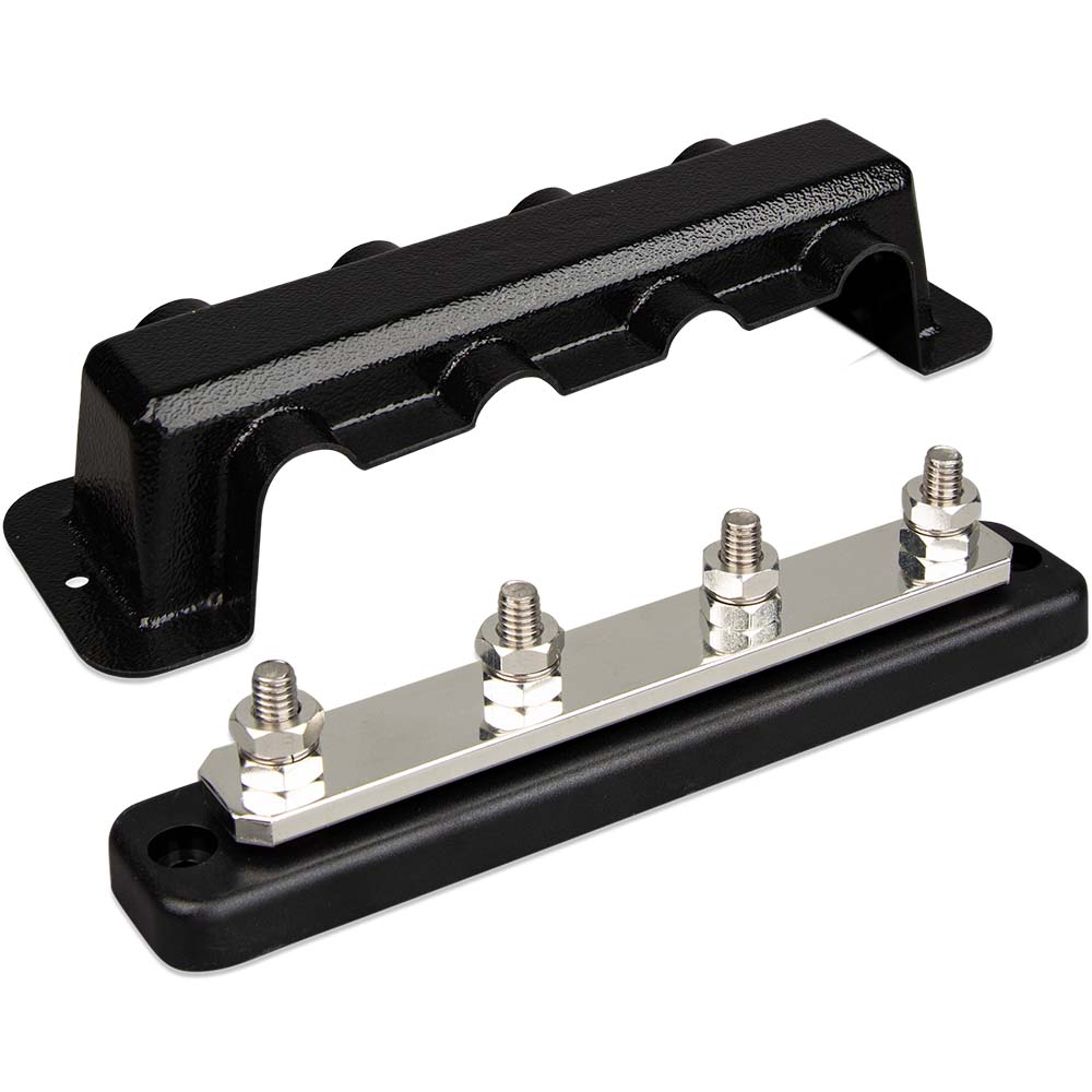 Victron Busbar 250A 4P Cover 4X 5/16" Terminals [VBB125040010] - Houseboatparts.com
