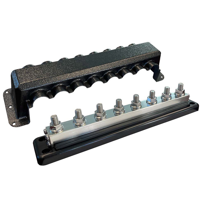 Victron Busbar 600A 8P Cover 8X 3/8" Plus 8X M8 Terminals [VBB160080010] - Houseboatparts.com