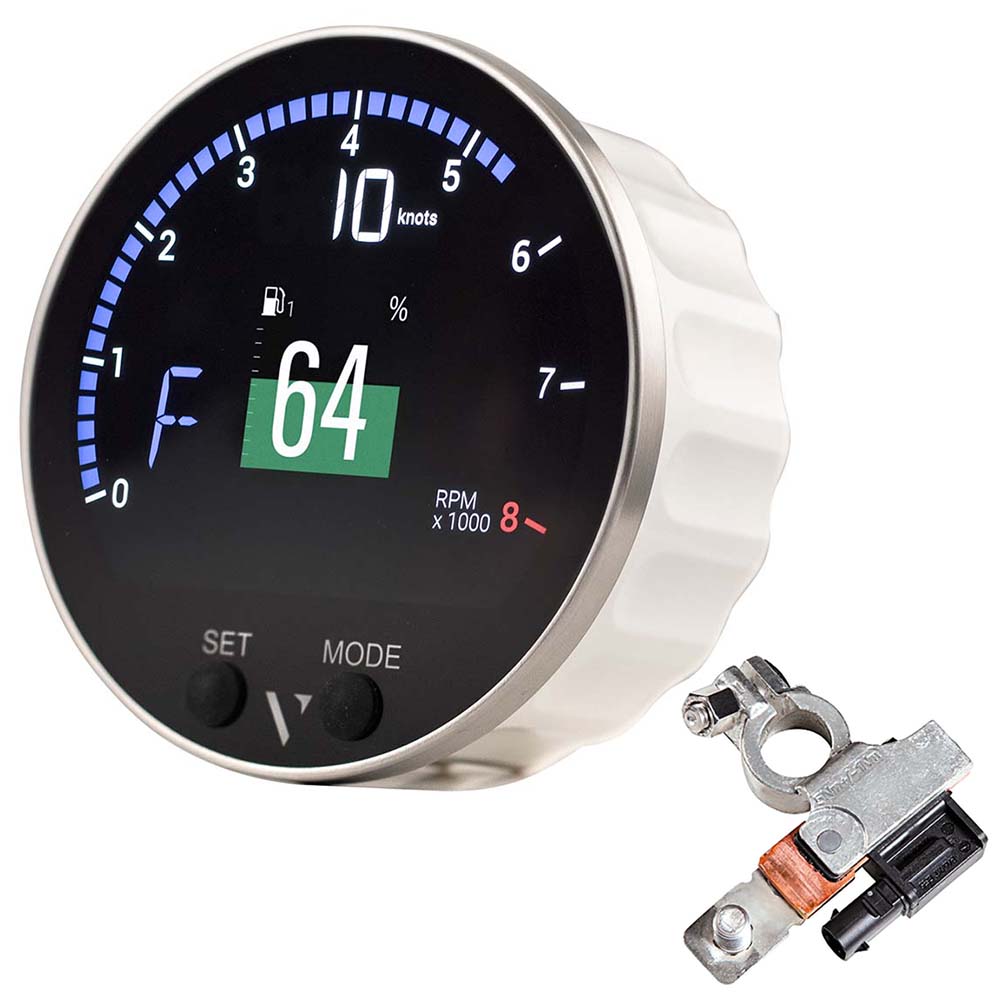 Veratron 85mm (3-3/8") VMH-35 Multifunction Gauge w/Battery Sensor [B00085502] - Houseboatparts.com