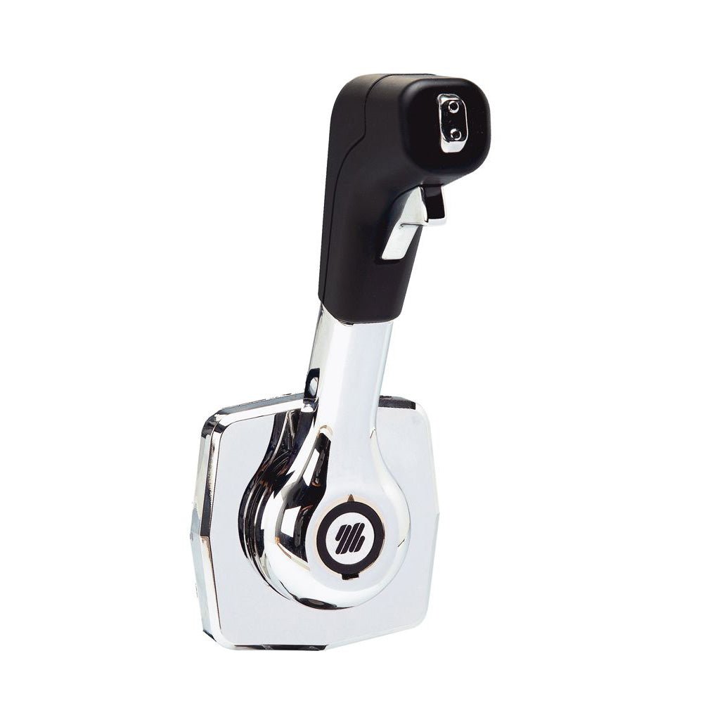 Uflex Single Lever Side Mount Control - Black/Chrome [B310B] - Houseboatparts.com