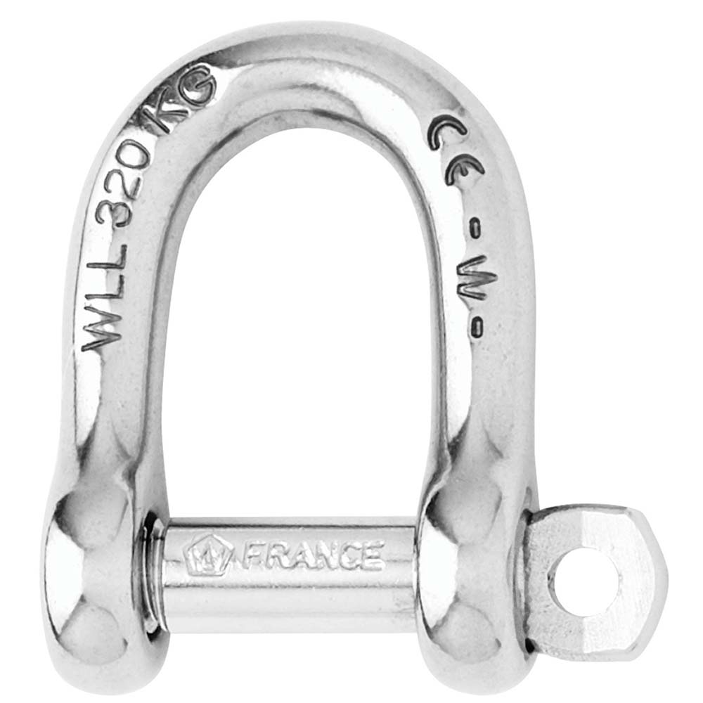 Wichard Self - Locking D Shackle - Diameter 4mm - 5/32" [01201] - Houseboatparts.com