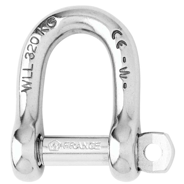 Wichard Self-Locking D Shackle - Diameter 10mm - 13/32" [01205] - Houseboatparts.com