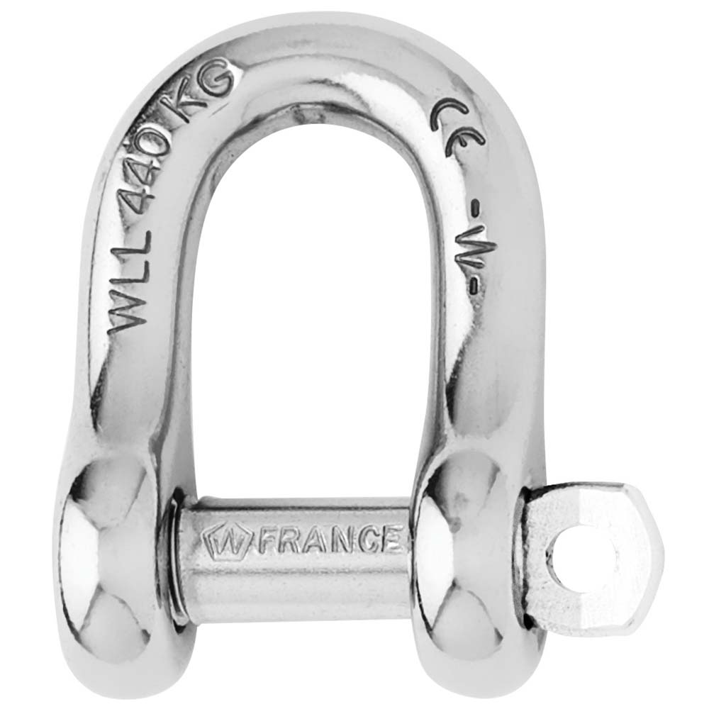 Wichard Captive Pin D Shackle - Diameter 4mm - 5/32" [01401] - Houseboatparts.com