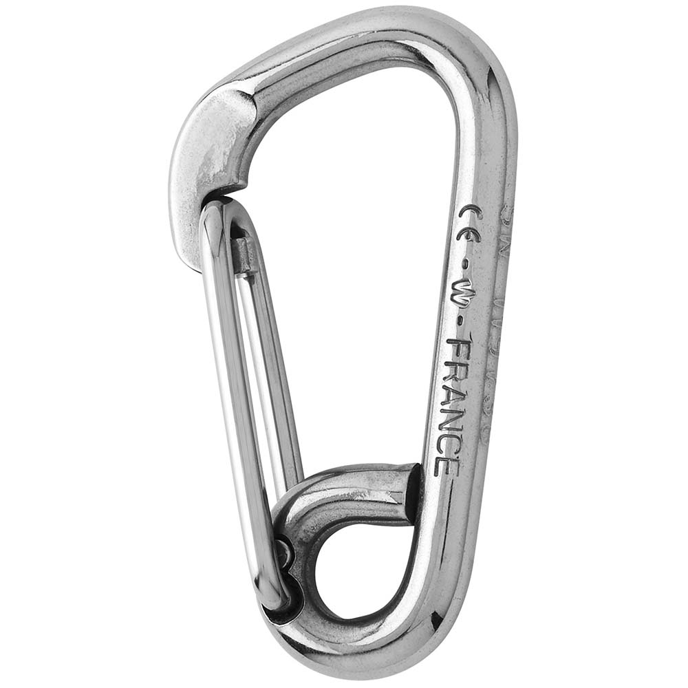 Wichard Asymmetric Carbine Hook - Length 60mm - 1/4" [02323] - Houseboatparts.com