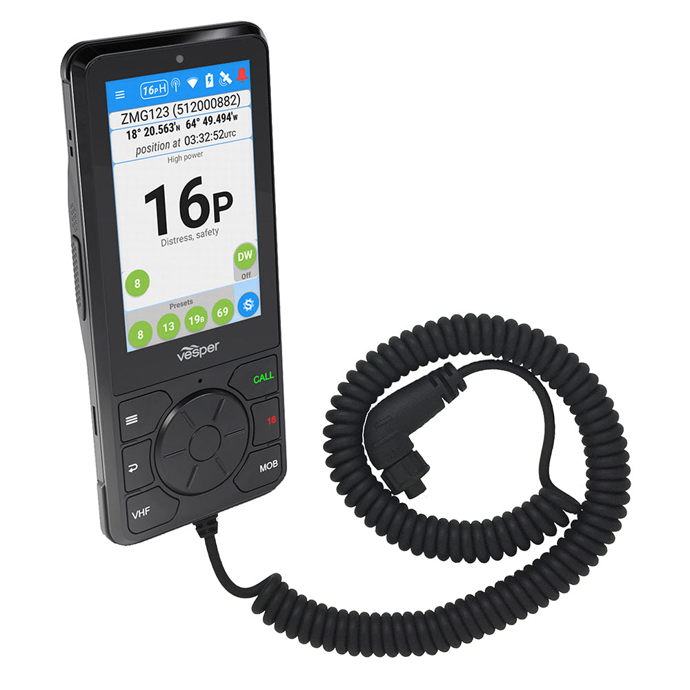 Vesper Cortex H1 Tethered Handset w/Non-Powered Cradle [010-02816-00] - Houseboatparts.com