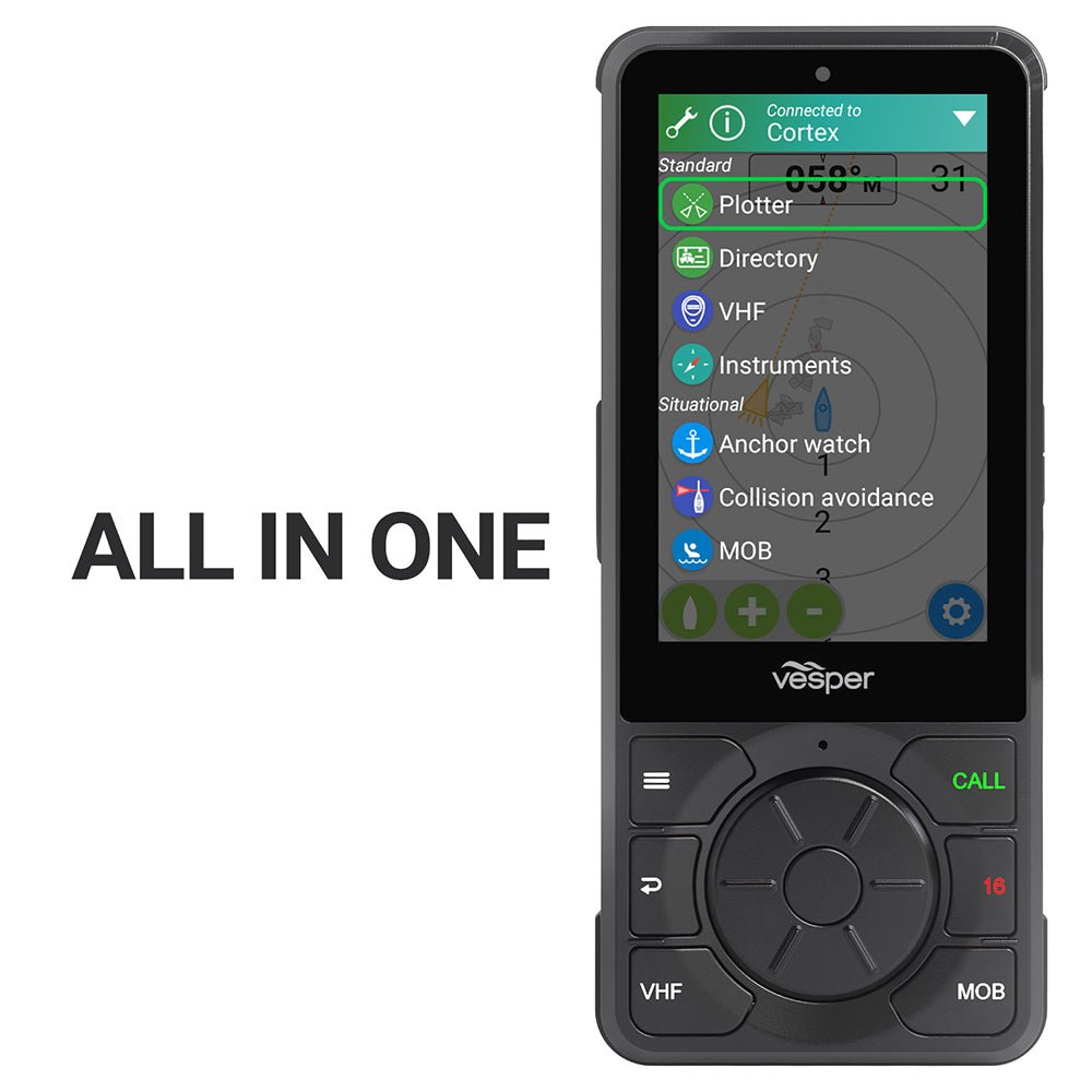 Vesper Cortex H1P Portable/Wireless/Rechargeable Handset w/Charging Cradle [010 - 02816 - 10] - Houseboatparts.com