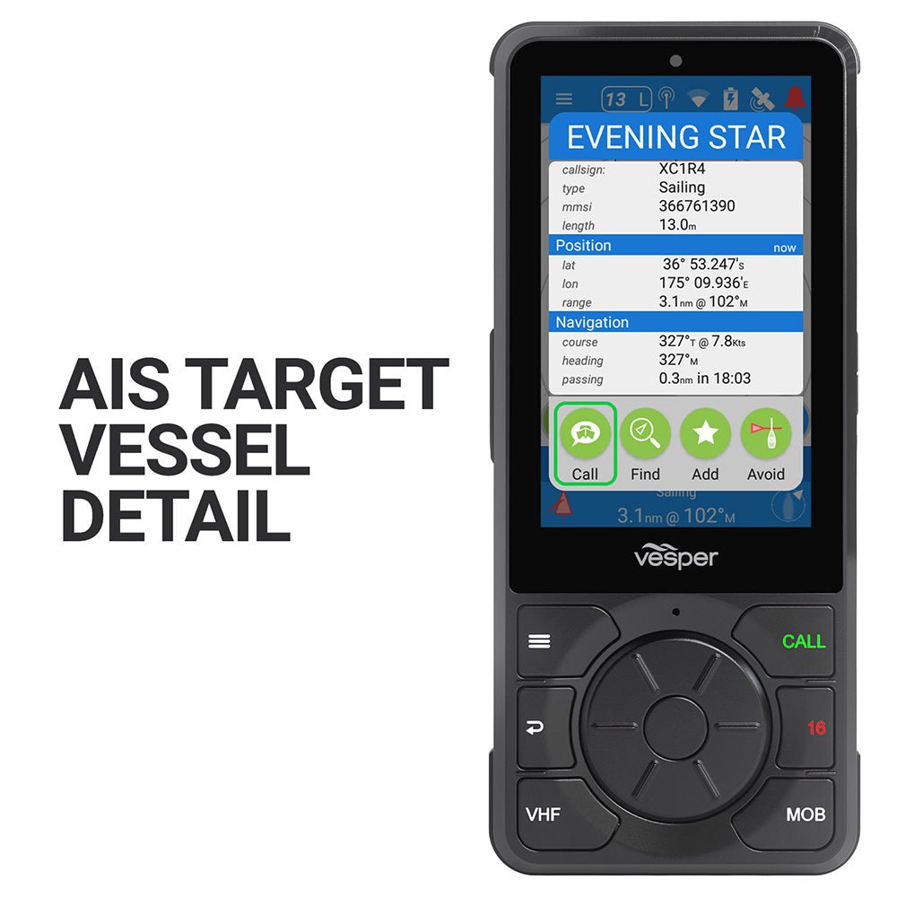 Vesper Cortex H1P Portable/Wireless/Rechargeable Handset w/Charging Cradle [010 - 02816 - 10] - Houseboatparts.com