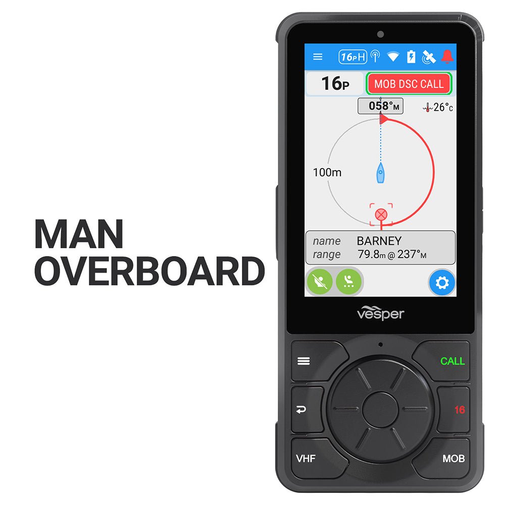 Vesper Cortex H1P Portable/Wireless/Rechargeable Handset w/Charging Cradle [010 - 02816 - 10] - Houseboatparts.com