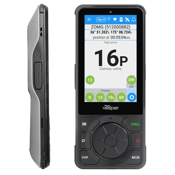Vesper Cortex H1P Portable/Wireless/Rechargeable Handset w/Charging Cradle [010-02816-10] - Houseboatparts.com