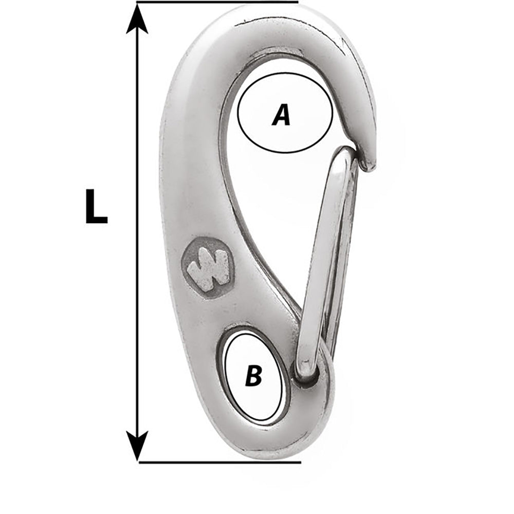 Wichard Safety Snap Hook - 75mm [02481] - Houseboatparts.com