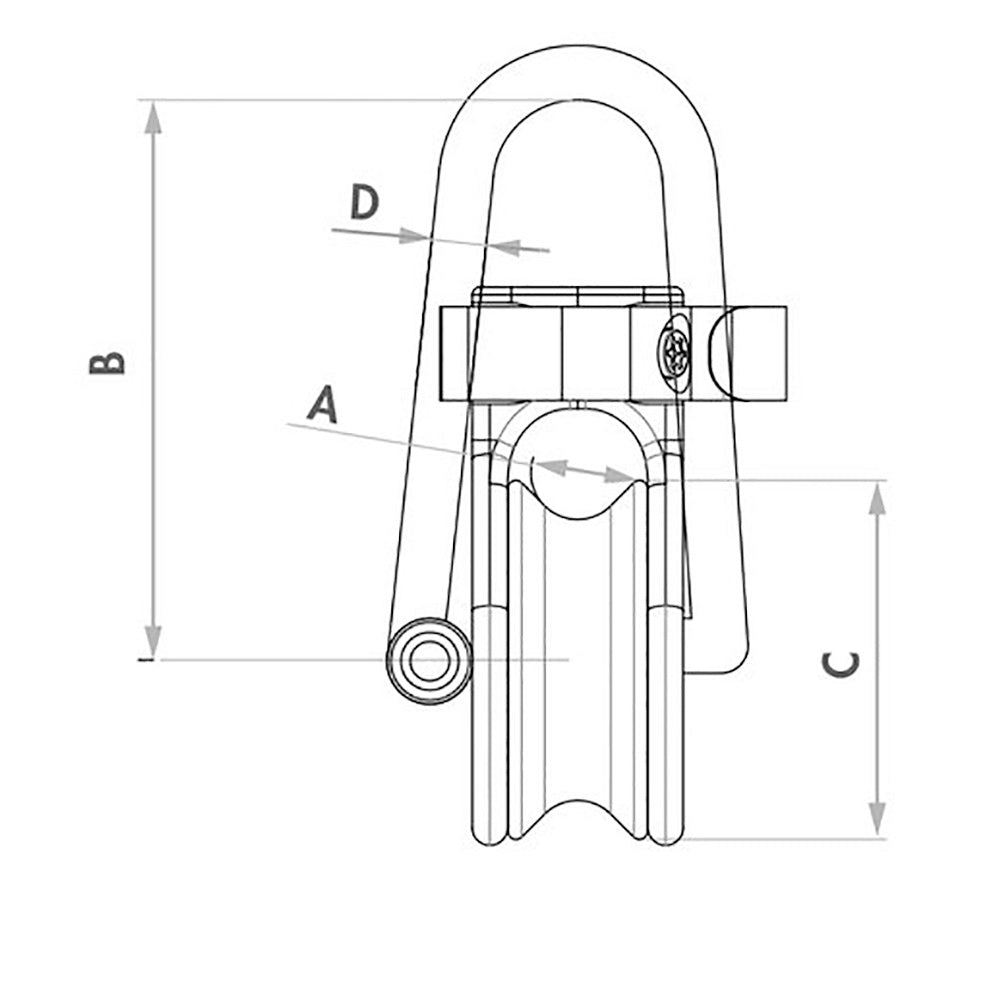 Wichard Soft Snatch Block - 12mm Rope Size [36020] - Houseboatparts.com