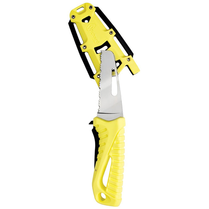 Wichard Offshore Rescue Knife Fixed Blade - Fluorescent [10192] - Houseboatparts.com