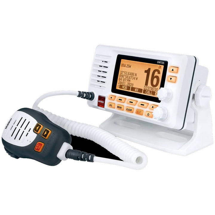 Uniden UM725 Fixed Mount Marine VHF Radio - White [UM725] - Houseboatparts.com