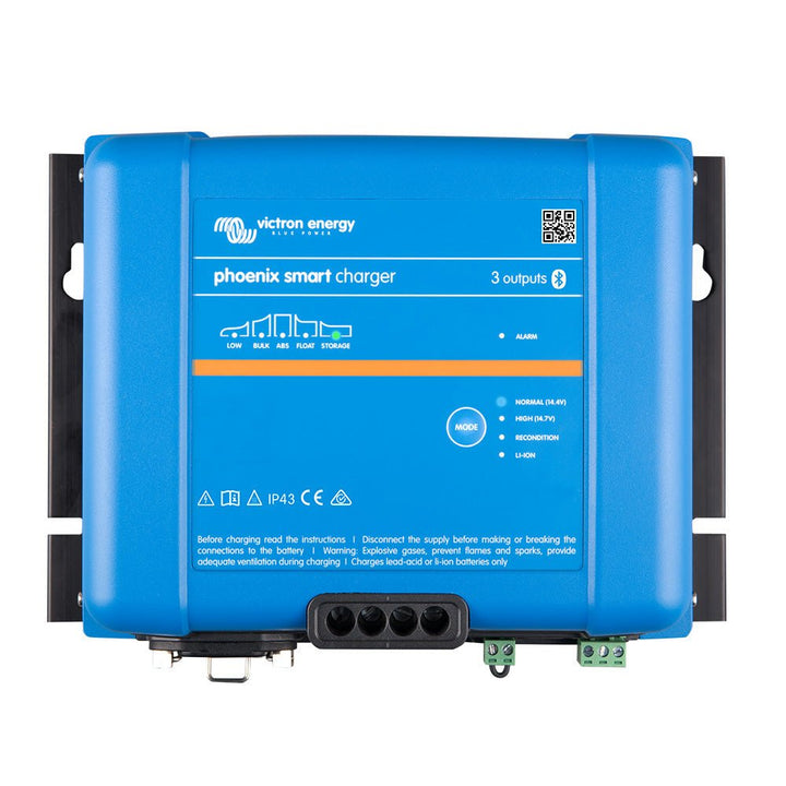 Victron Phoenix Smart IP43 Charger 24/25 (3) 120 - 240VAC Requires 5 - 15P Mains Cord [PSC242553095] - Houseboatparts.com