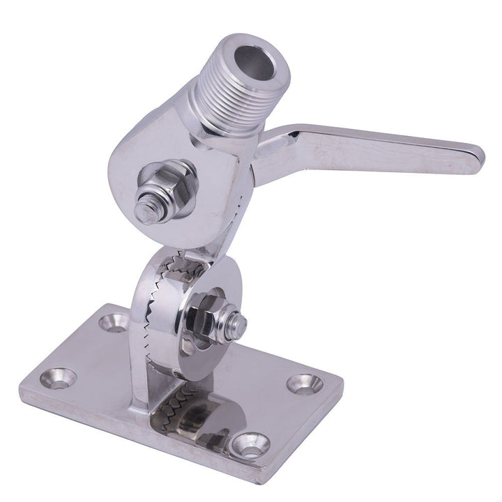 Whitecap Heavy - Duty Ratchet Antenna Mount - 316 Stainless Steel [S - 1802BC] - Houseboatparts.com