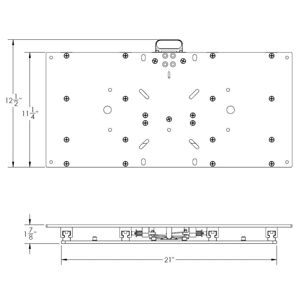 TACO 11-1/8" x 24" Manual Seat Slide [M20-2411] - Houseboatparts.com