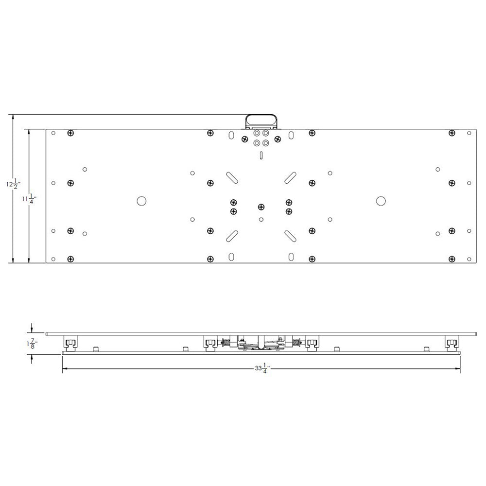 TACO 11-1/8" x 36" Manual Seat Slide [M20-3611] - Houseboatparts.com