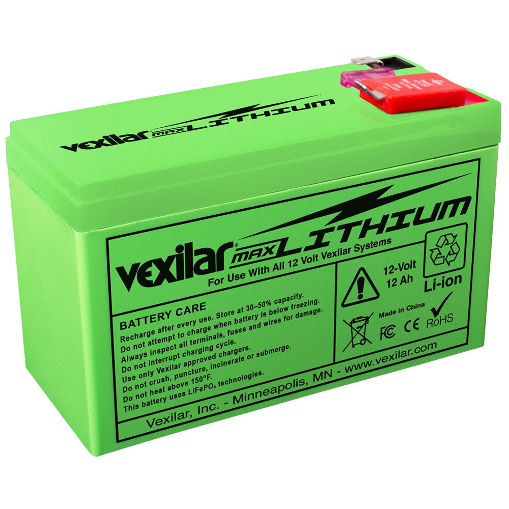 Vexilar 12V - 12 AH Max Lithium Battery [V - 200L] - Houseboatparts.com
