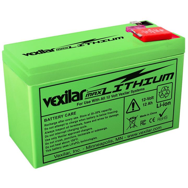 Vexilar 12V - 12 AH Max Lithium Battery [V - 200L] - Houseboatparts.com