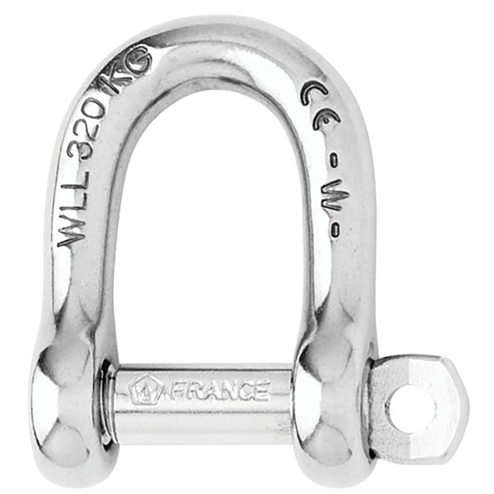 Wichard Self - Locking D Shackle - 12mm Diameter - 15/32" [01206] - Houseboatparts.com