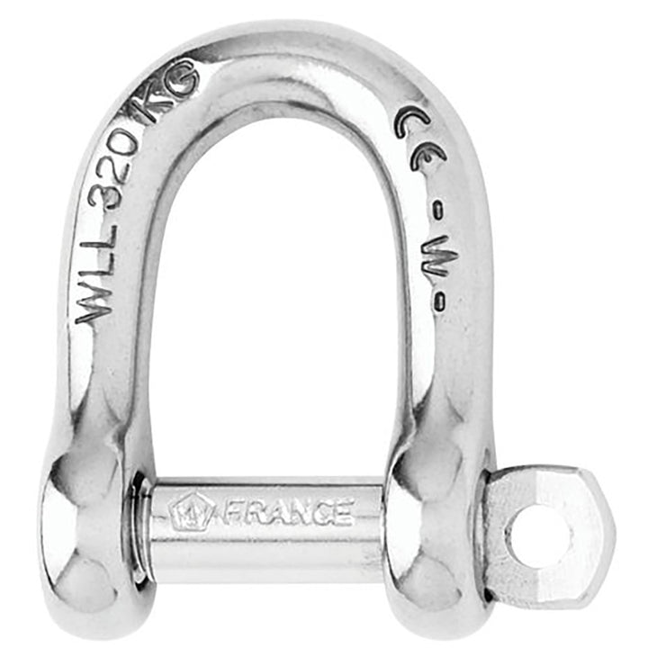 Wichard Self - Locking D Shackle - 12mm Diameter - 15/32" [01206] - Houseboatparts.com