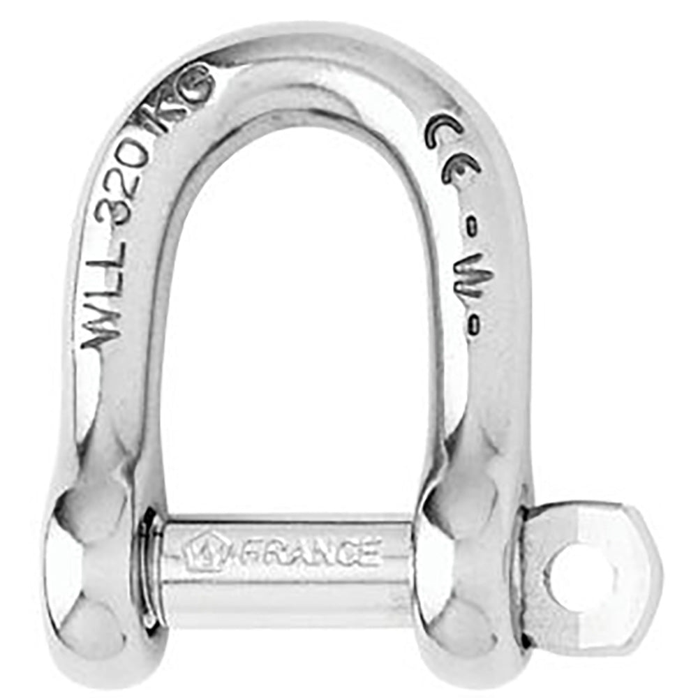 Wichard Not Self - Locking D Shackle - 14mm Diameter - 9/16" [01207] - Houseboatparts.com